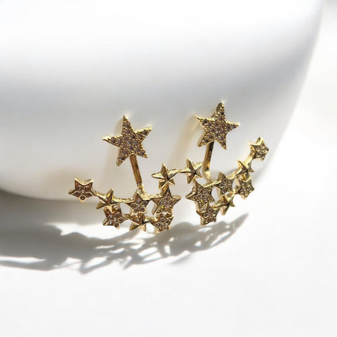 Brinco Estrelas com Zircônia Brinco Estrelas com Zircônia