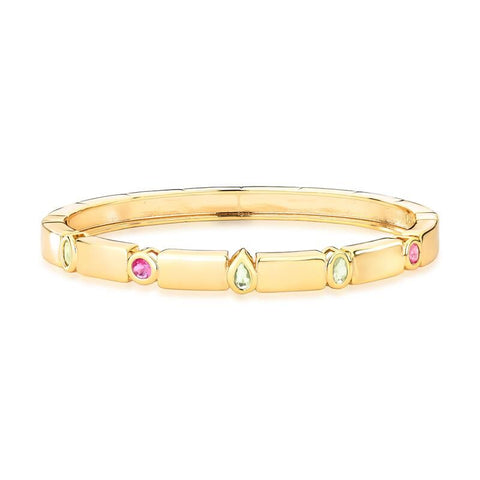 Pulseira Algema com Cristais em formas Geométricas Pulseira Algema com Cristais em formas Geométricas