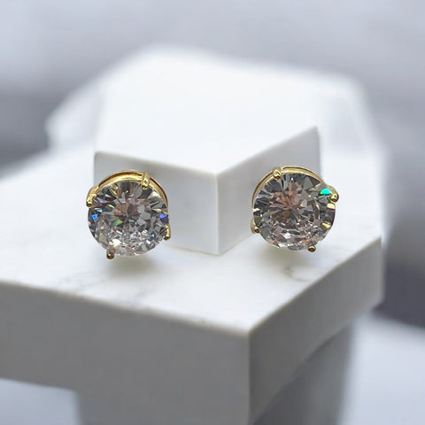 Brinco Zircônia Ponto de Luz com 4 Garras Brinco Zircônia Ponto de Luz com 4 Garras